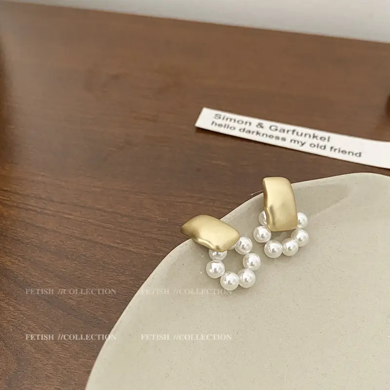 Pearl Earrings for Women Spring Summer Elegant Chinoiserie - Image 3