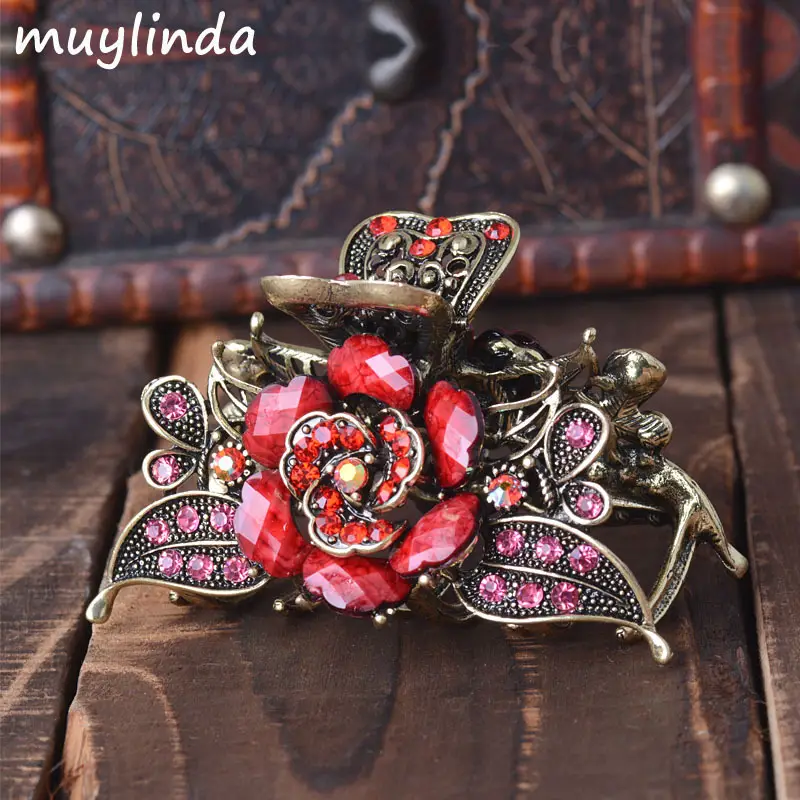 Vintage Rose Cheongsam Hairpin for Women - Image 4
