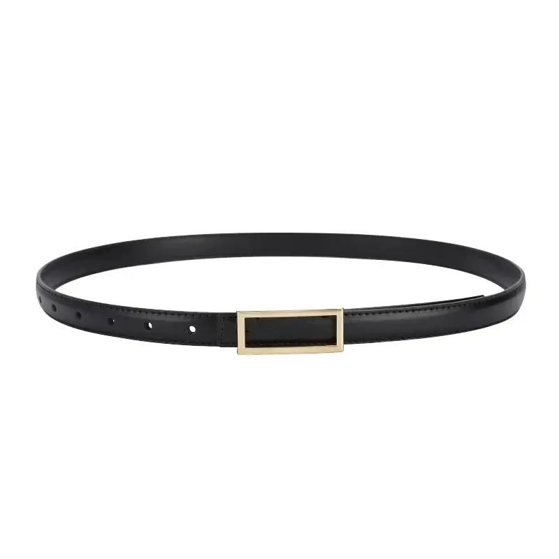 Women's Genuine Leather Summer Belt Brown Decorative Thin Fashion - Image 8