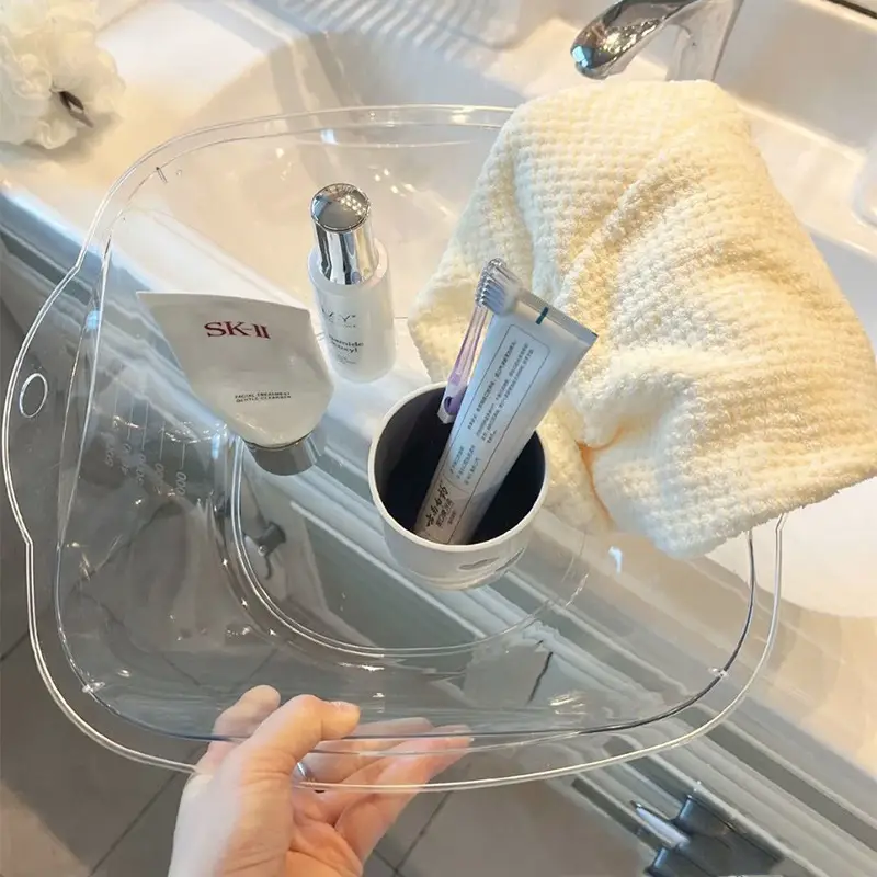 Transparent Washbasin with Thickened Edge for Kids & Students - Image 16