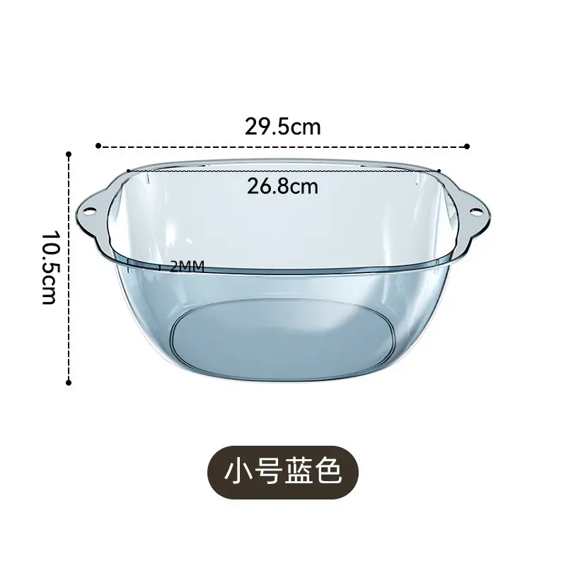Transparent Washbasin with Thickened Edge for Kids & Students - Image 4