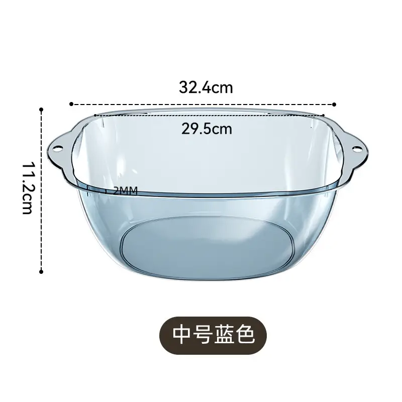 Transparent Washbasin with Thickened Edge for Kids & Students - Image 5