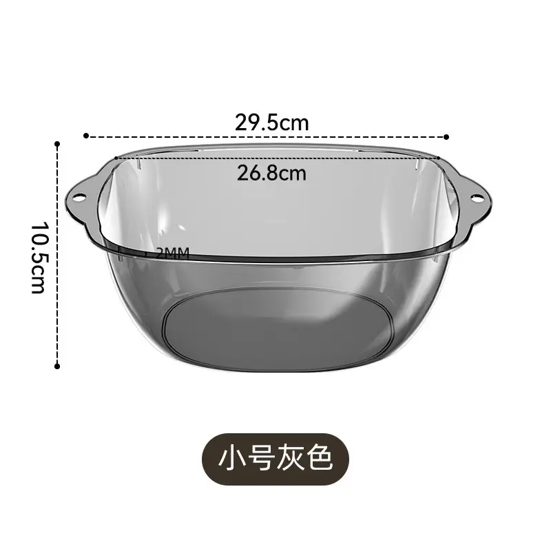 Transparent Washbasin with Thickened Edge for Kids & Students - Image 7
