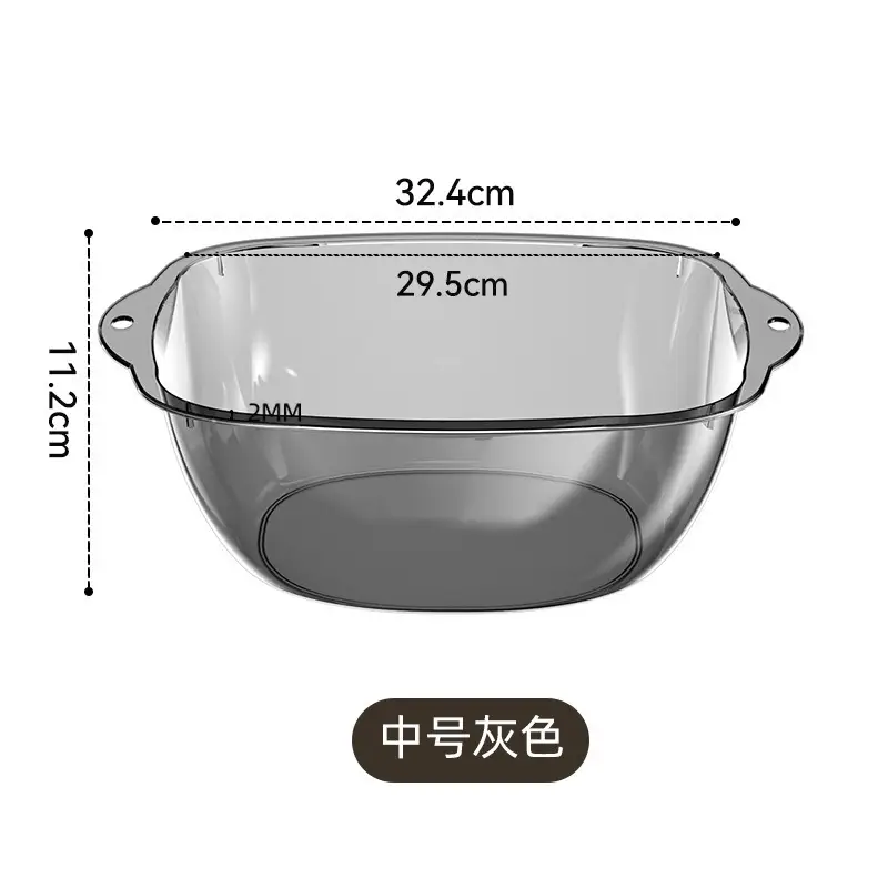 Transparent Washbasin with Thickened Edge for Kids & Students - Image 8
