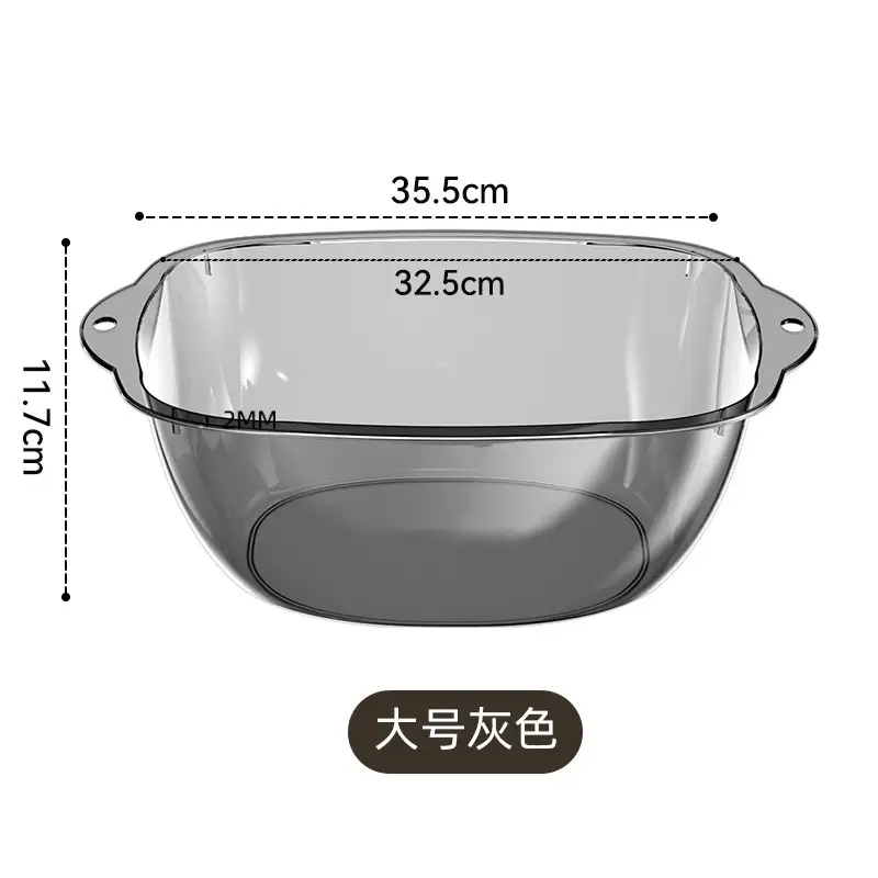 Transparent Washbasin with Thickened Edge for Kids & Students - Image 9