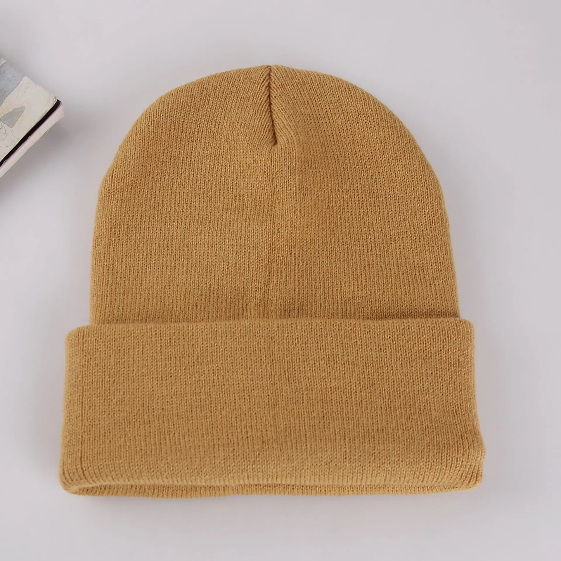 Purple Knitted Women's Beanie Winter Warm All Match