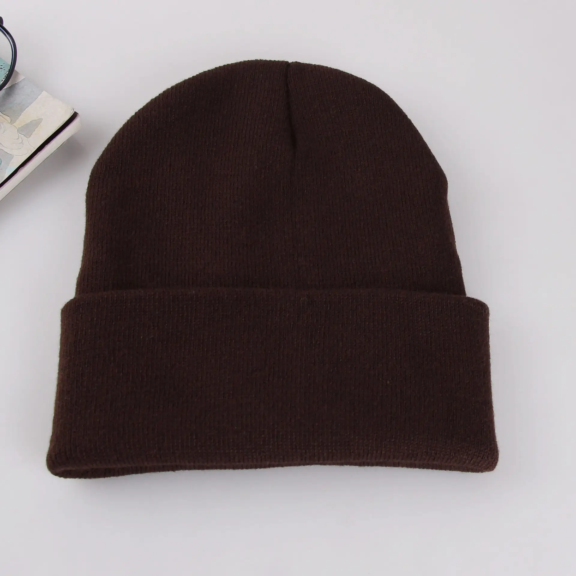 Purple Knitted Women's Beanie Winter Warm All Match