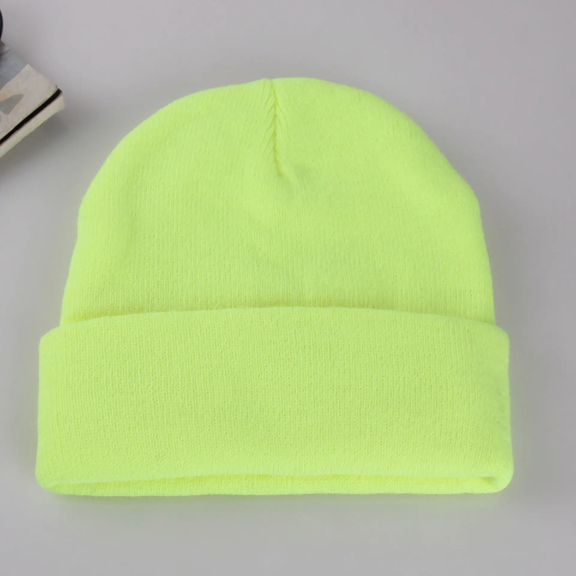 Purple Knitted Women's Beanie Winter Warm All Match