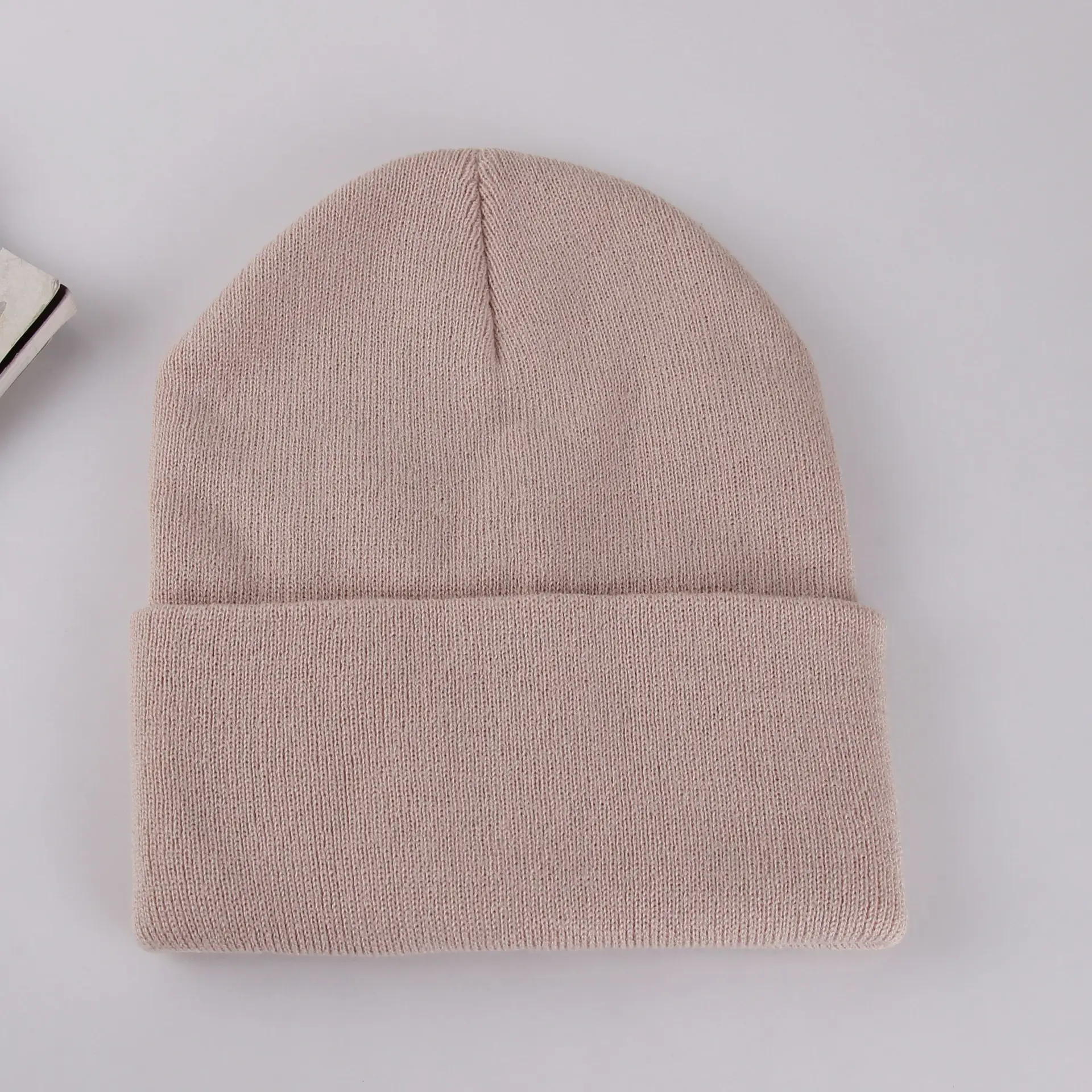 Purple Knitted Women's Beanie Winter Warm All Match