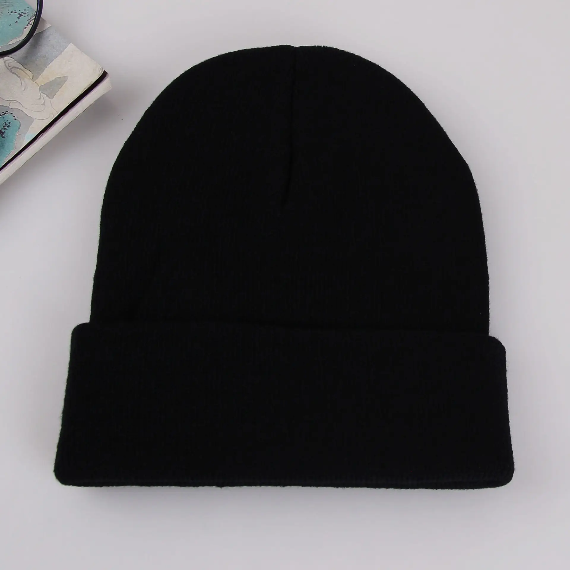 Purple Knitted Women's Beanie Winter Warm All Match