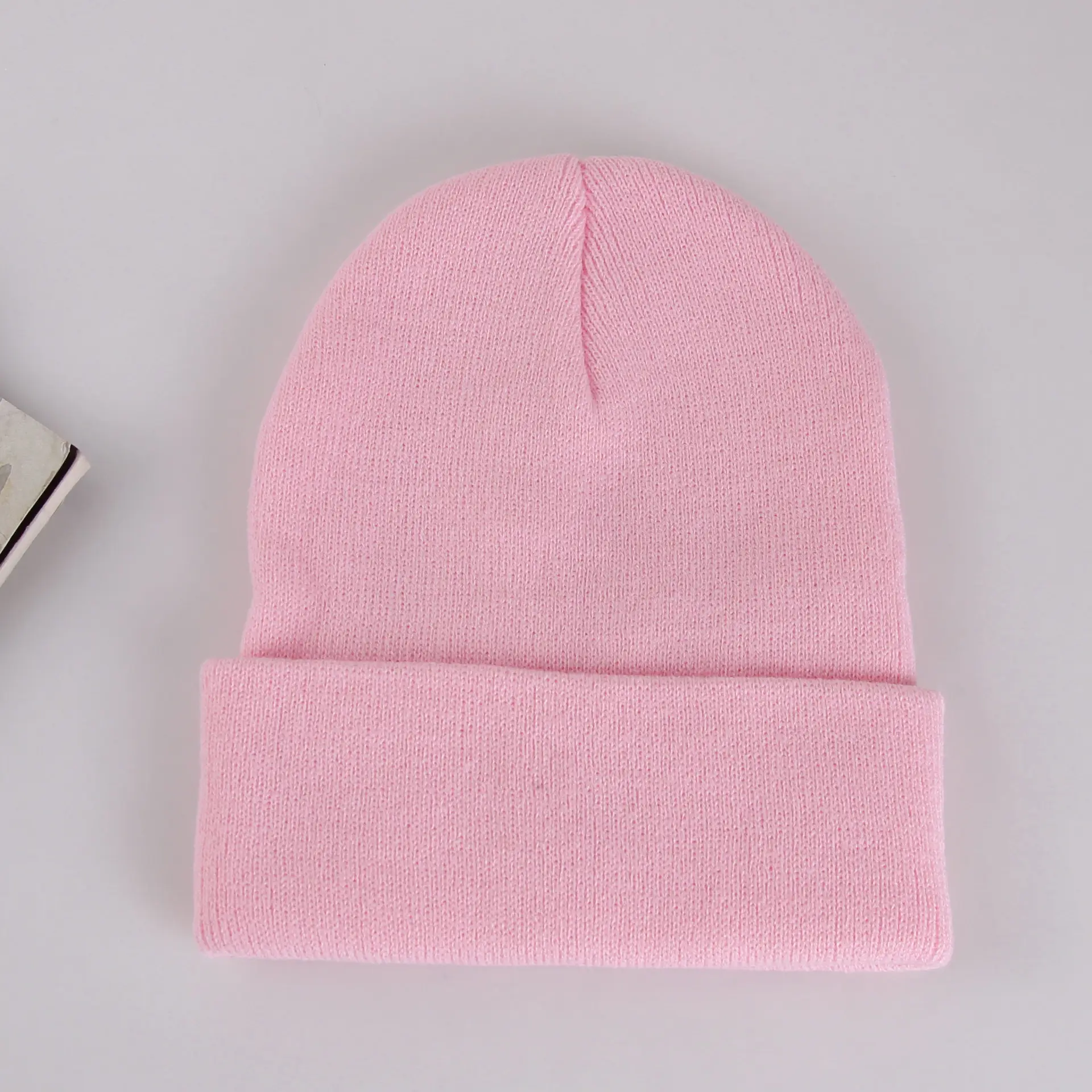 Purple Knitted Women's Beanie Winter Warm All Match