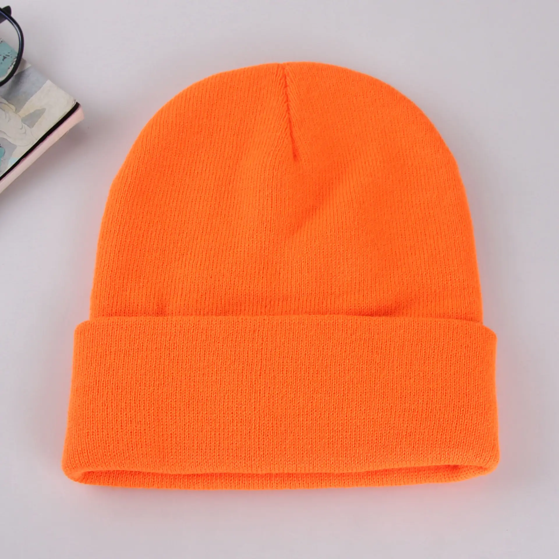 Purple Knitted Women's Beanie Winter Warm All Match
