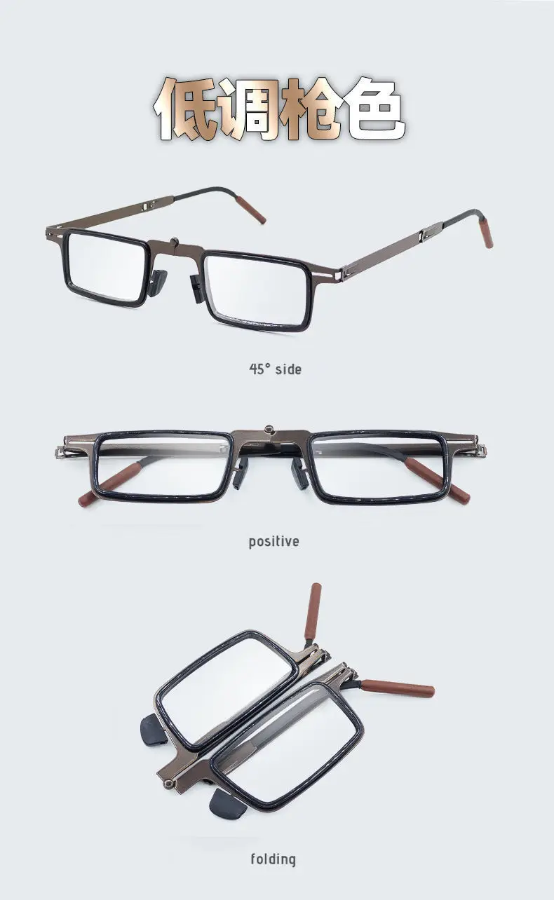 Men's Ultra-Thin Screw-Free Reading Glasses Black — feature 16