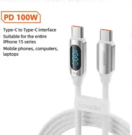100W Fast Charging Type C Cable for Apple 15/16 Series - Image 6