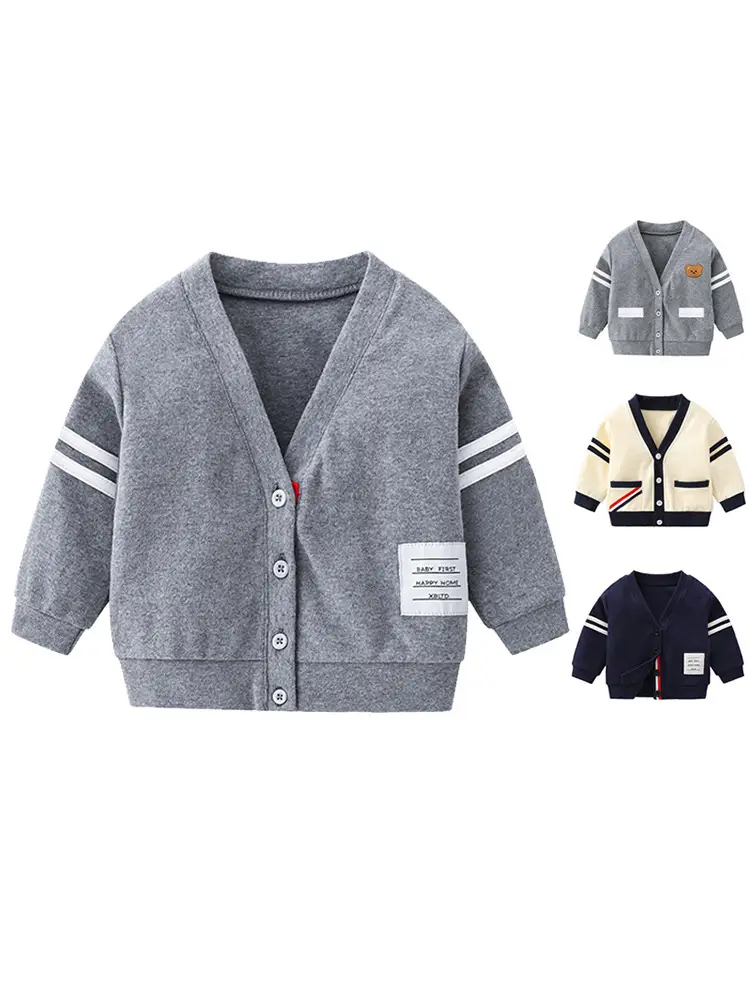 Baby's Fleece Coat Navy Blue One Year Old - Image 7