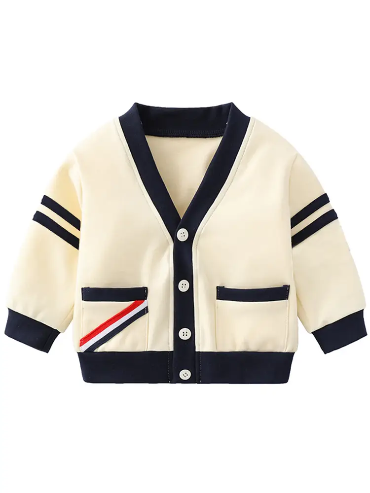 Baby's Fleece Coat Navy Blue One Year Old - Image 8