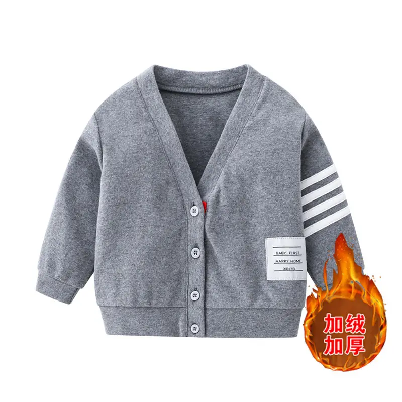 Baby's Fleece Coat Navy Blue One Year Old - Image 4