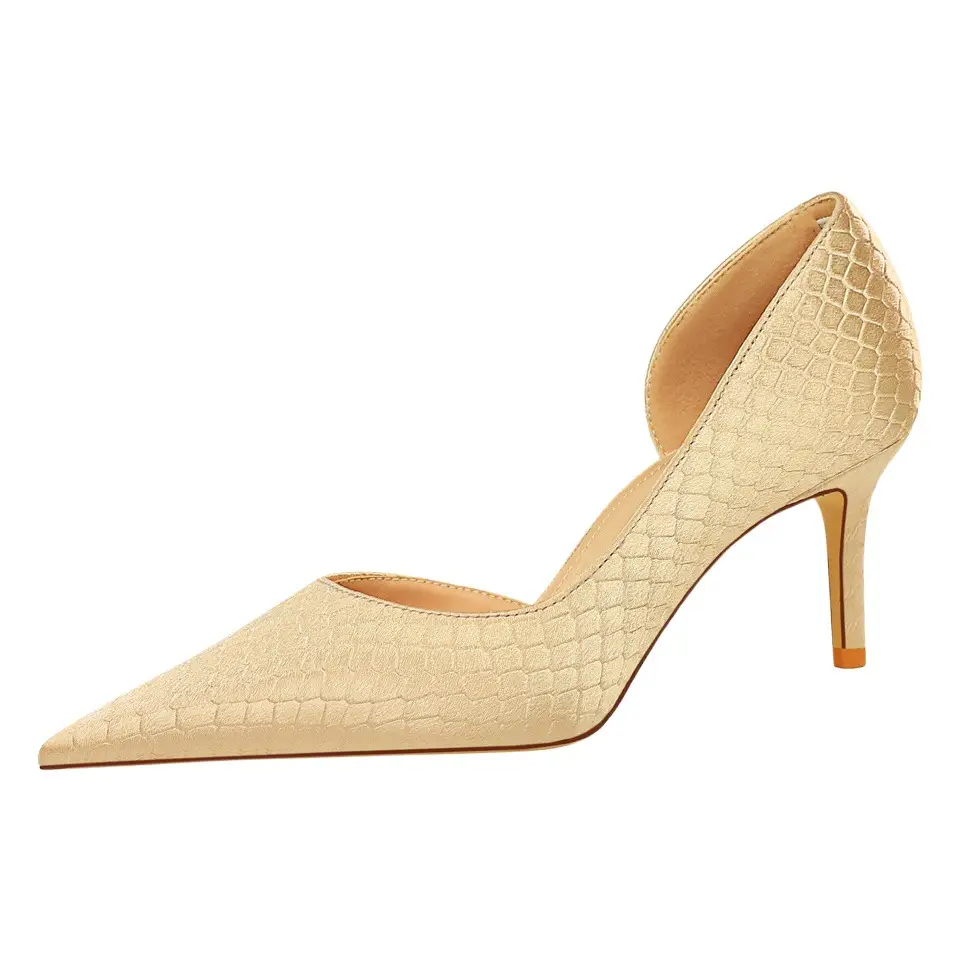 Black Pointed Heel Women's Shoes