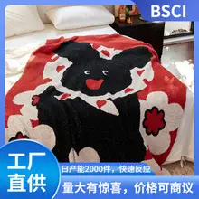 Bee Pattern Velvet Blanket with Pillow Cover — feature 19