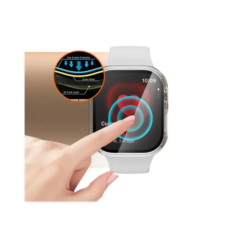 Apple Watch 8/7 TPU PC Protective Case Clear Transparent - Image 6