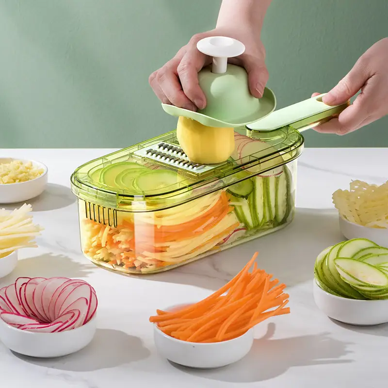 Multi-Use Slicer with 3 Pcs Blades for Radish, Cucumber, Potato