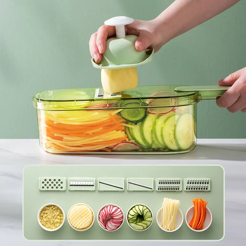 Multi-Use Slicer with 3 Pcs Blades for Radish, Cucumber, Potato - Image 6