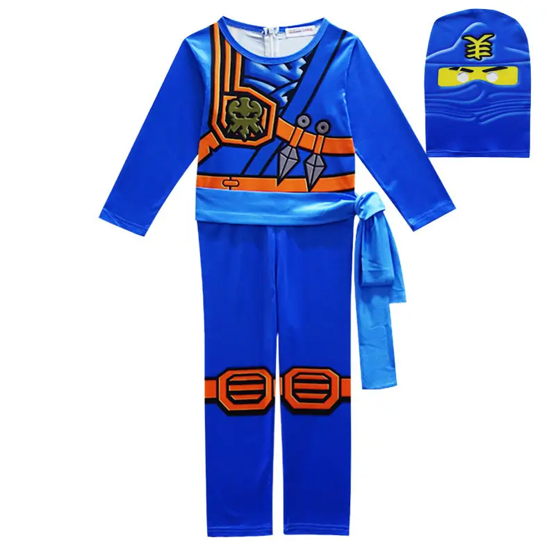 Lego Phantom Ninja Kids Costume Green Jumpsuit Halloween