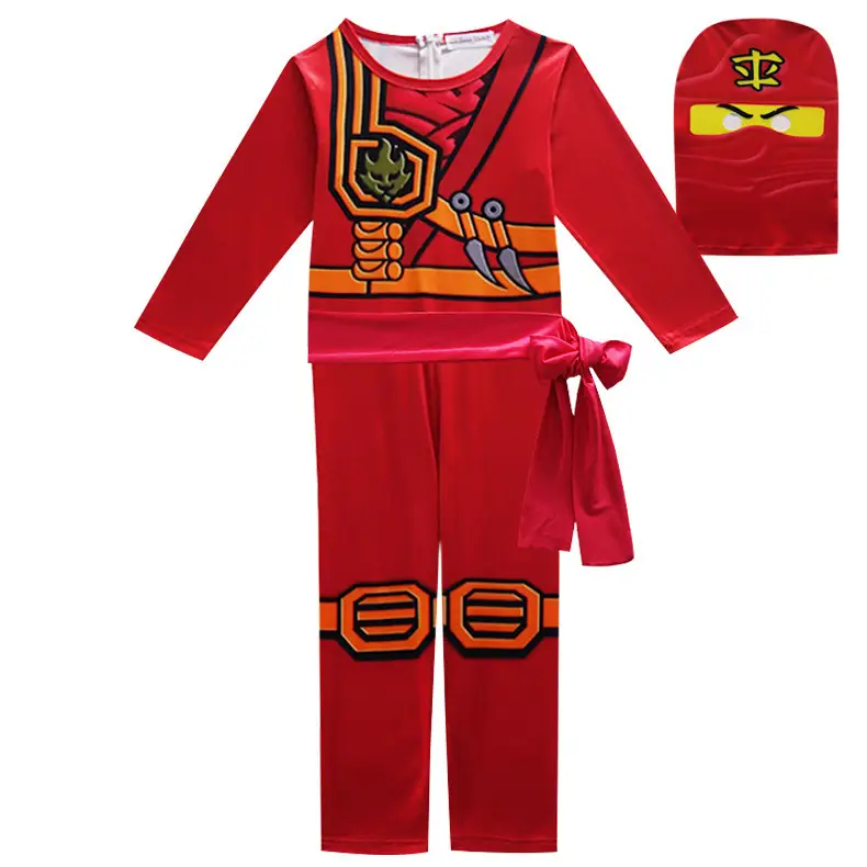 Lego Phantom Ninja Kids Costume Green Jumpsuit Halloween