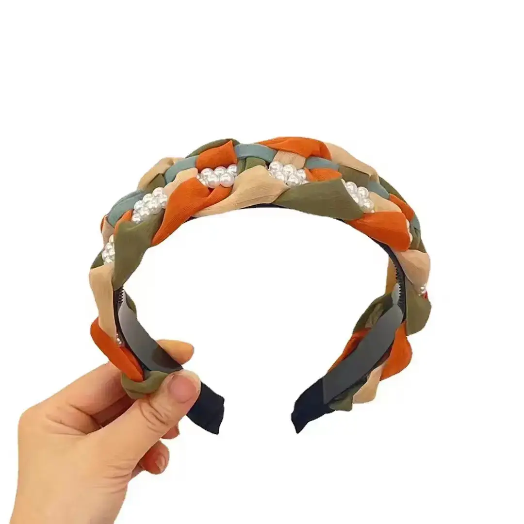 Organza Hairband for Girls - Multicolor Handmade Woven