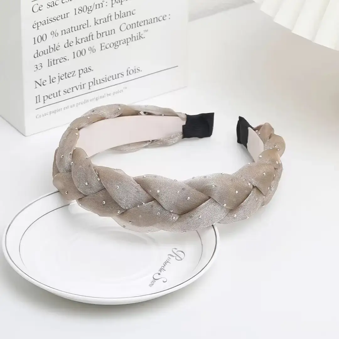 Organza Hairband for Girls - Multicolor Handmade Woven