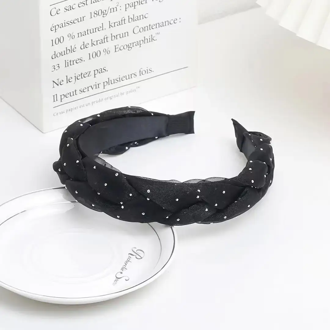 Organza Hairband for Girls - Multicolor Handmade Woven