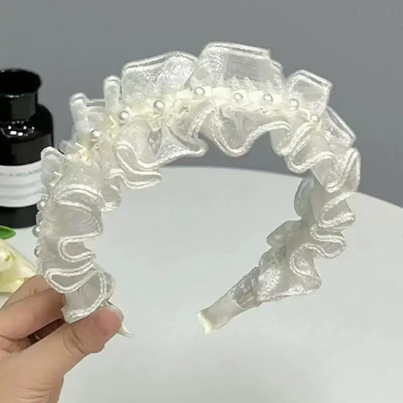 Organza Hairband for Girls - Multicolor Handmade Woven