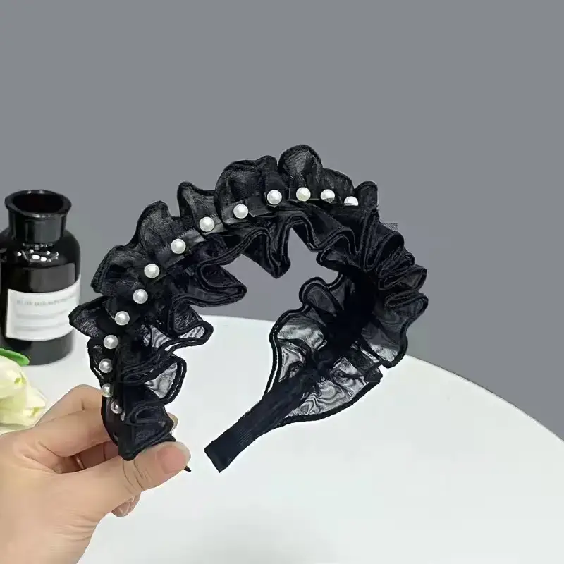 Organza Hairband for Girls - Multicolor Handmade Woven