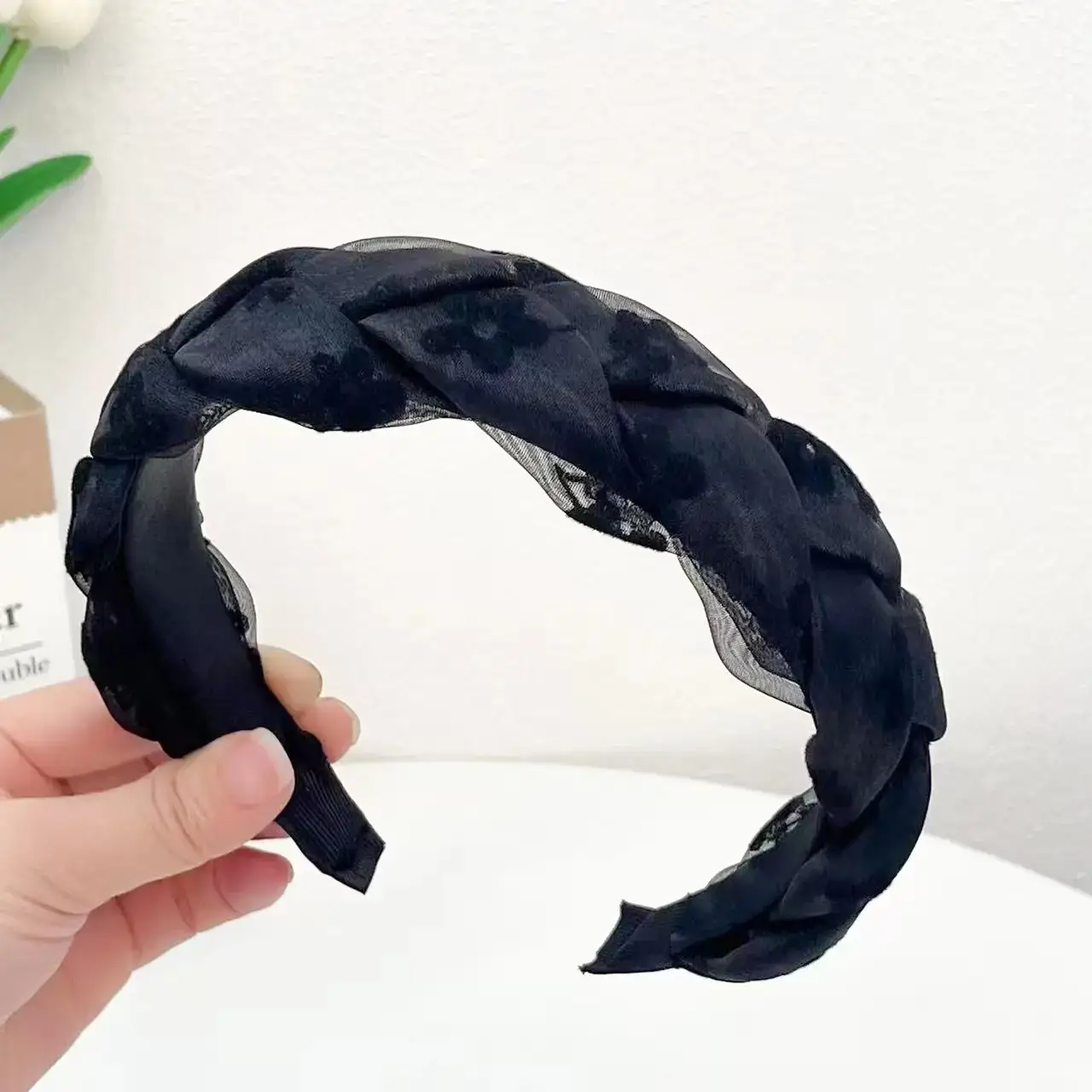 Organza Hairband for Girls - Multicolor Handmade Woven