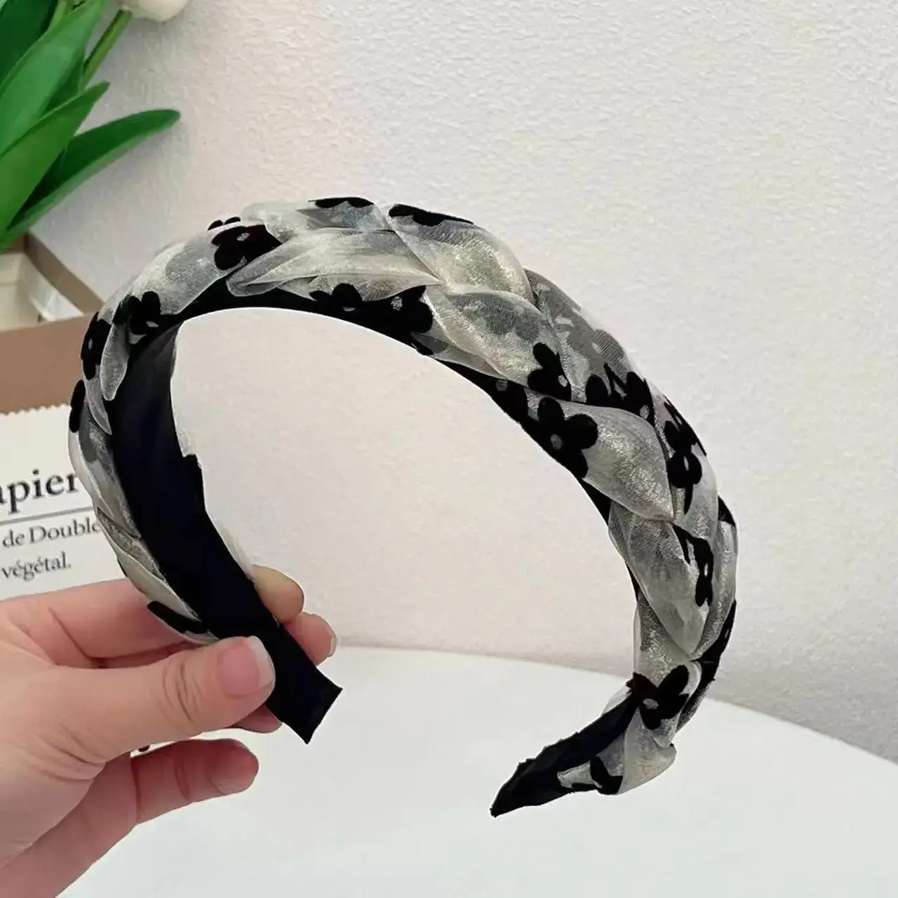 Organza Hairband for Girls - Multicolor Handmade Woven