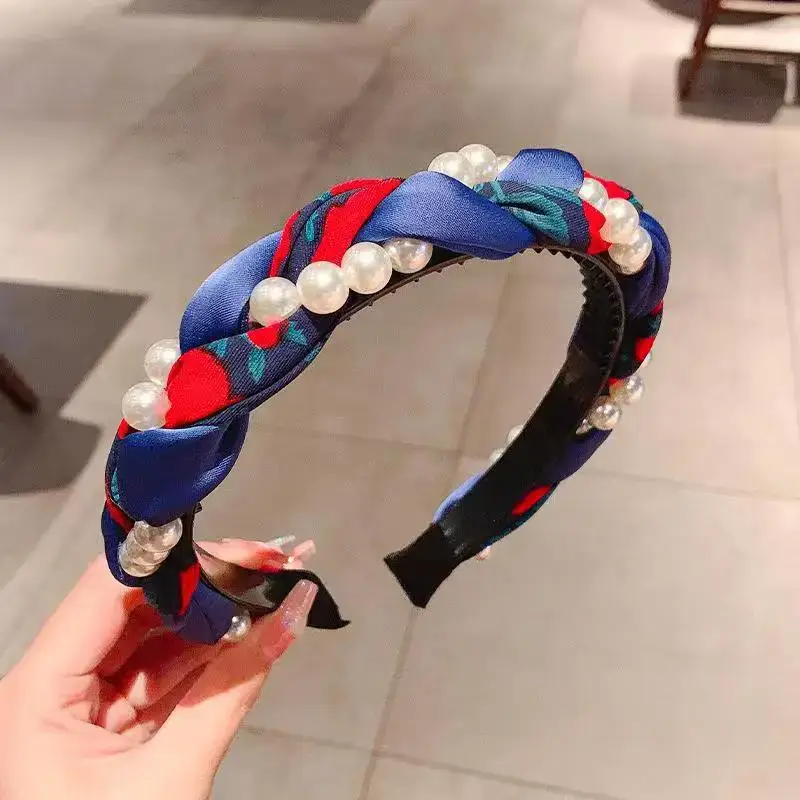 Organza Hairband for Girls - Multicolor Handmade Woven