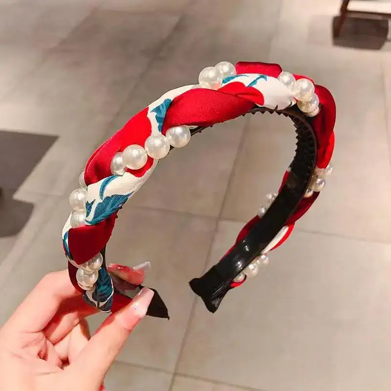 Organza Hairband for Girls - Multicolor Handmade Woven