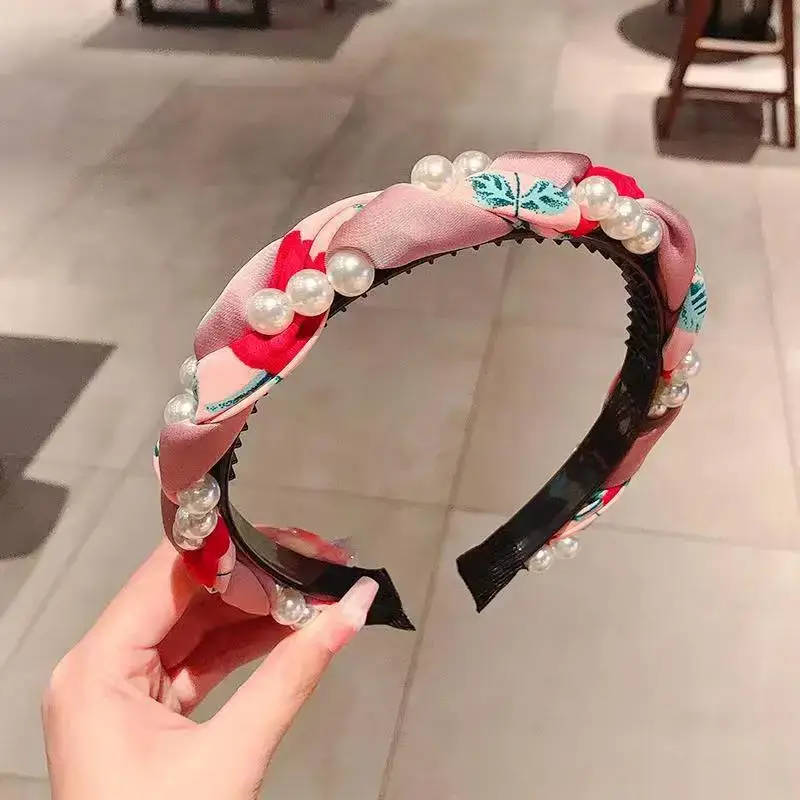 Organza Hairband for Girls - Multicolor Handmade Woven