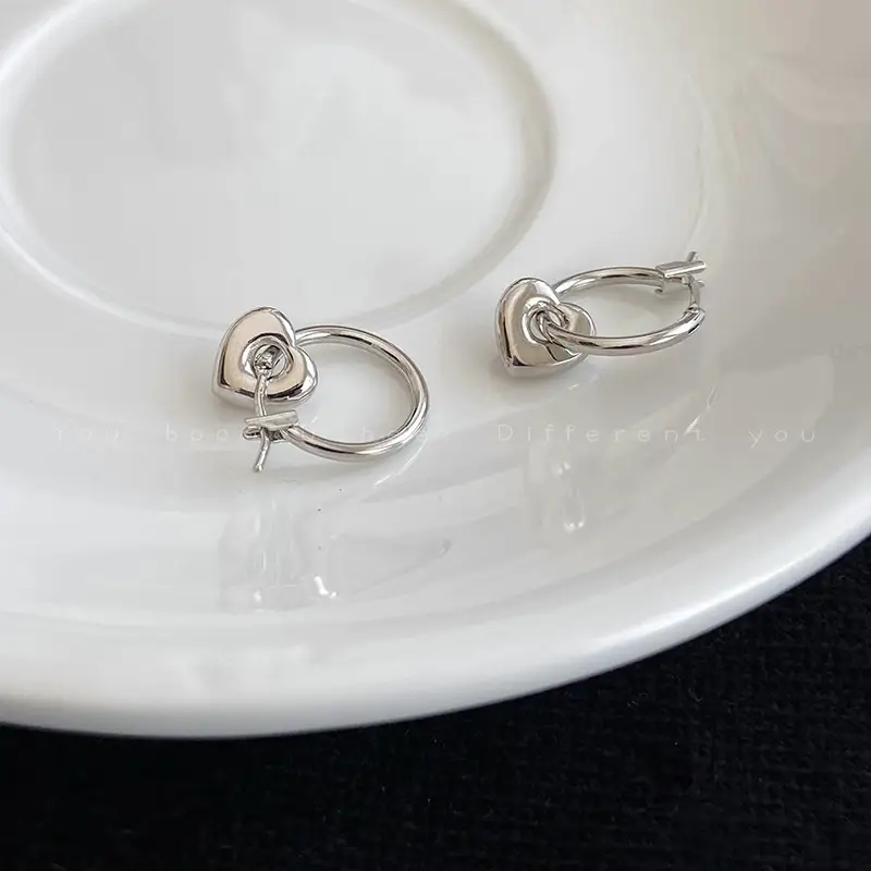 S925 Silver Hollow Heart Earrings for Women — feature 10