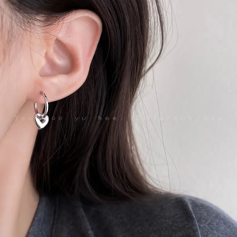 S925 Silver Hollow Heart Earrings for Women — feature 6