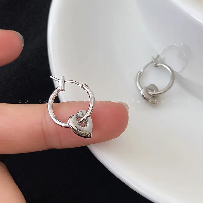 S925 Silver Hollow Heart Earrings for Women — feature 7