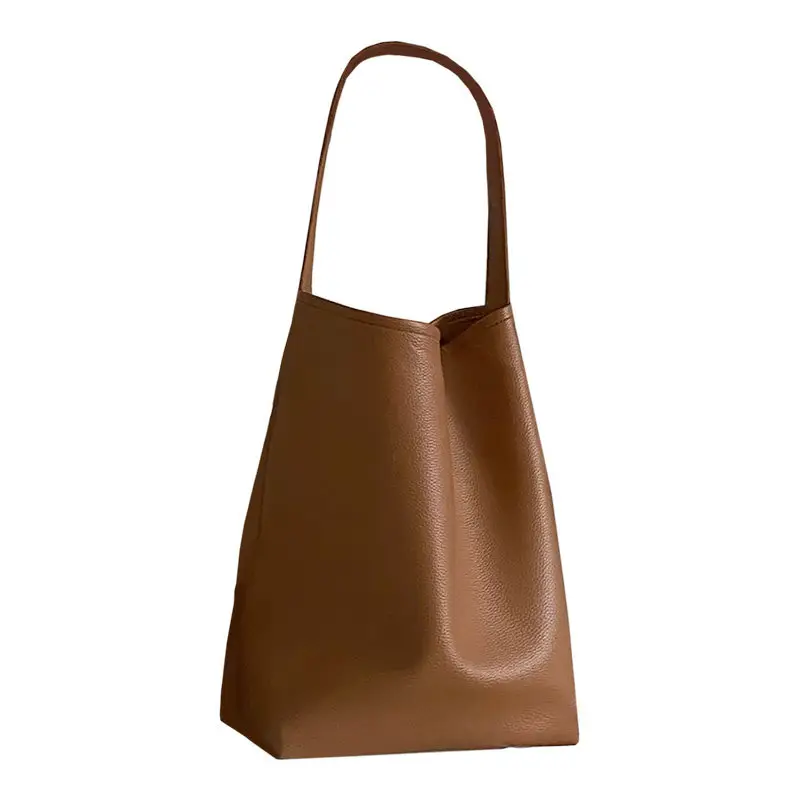 Women Large Capacity Brown Leather Bag 2024 - Image 6