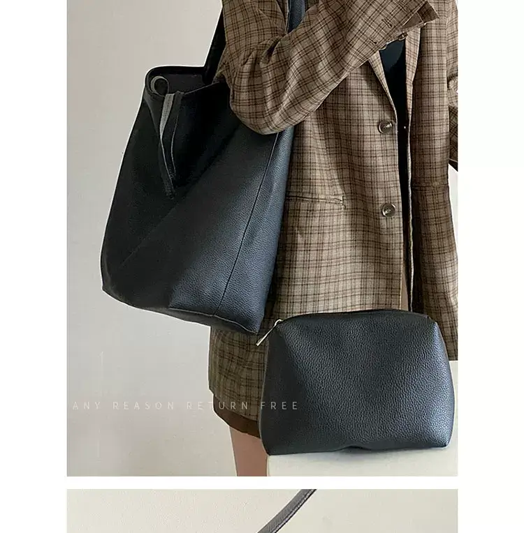 Women Large Capacity Brown Leather Bag 2024 — feature 11