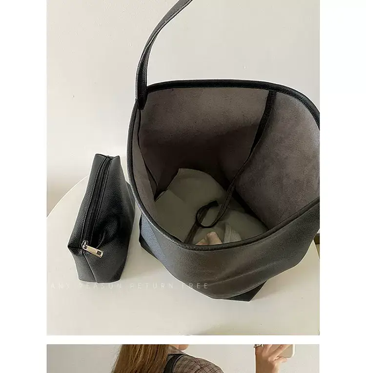 Women Large Capacity Brown Leather Bag 2024 — feature 12
