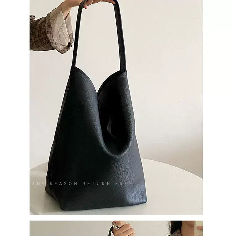 Women Large Capacity Brown Leather Bag 2024 — feature 14