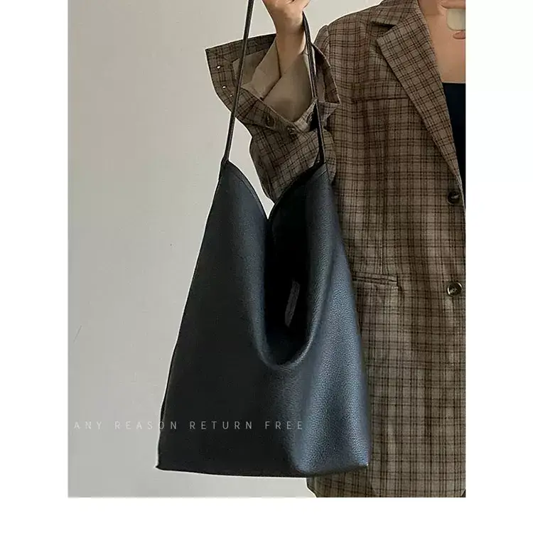 Women Large Capacity Brown Leather Bag 2024 — feature 15
