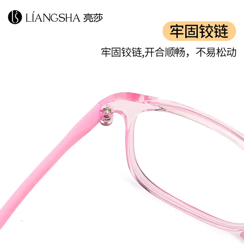 Kids Red Frame Glasses for Girls Adjustable Temples
