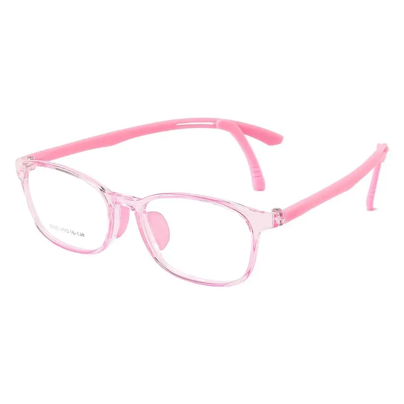 Kids Red Frame Glasses for Girls Adjustable Temples