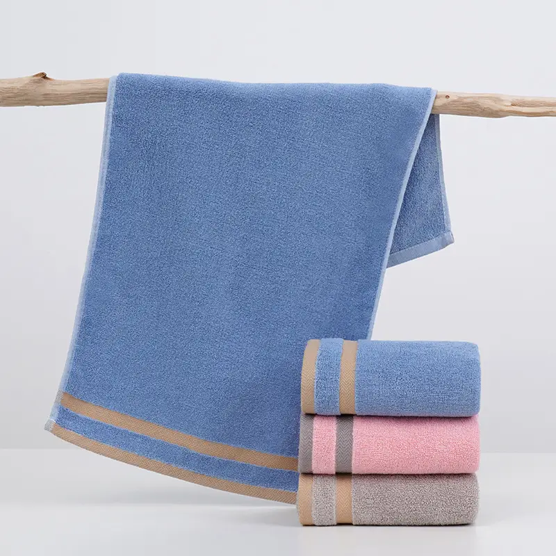 New Adult Thickened Face Towel Cotton Absorbent Blue - Image 13