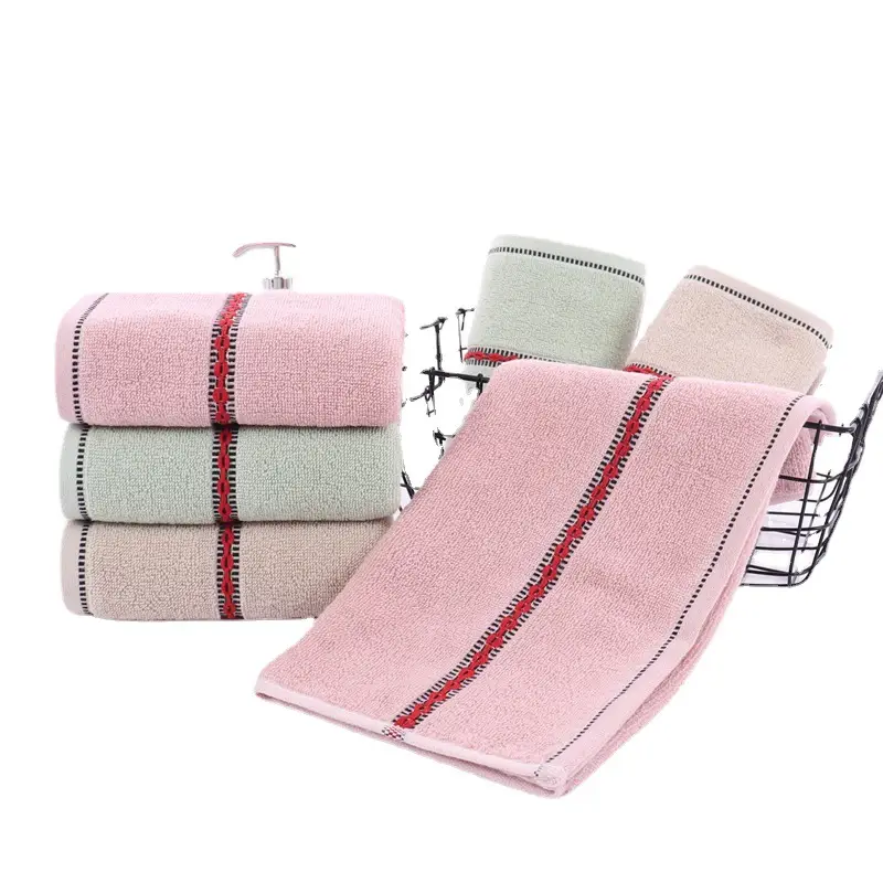 New Adult Thickened Face Towel Cotton Absorbent Blue - Image 14